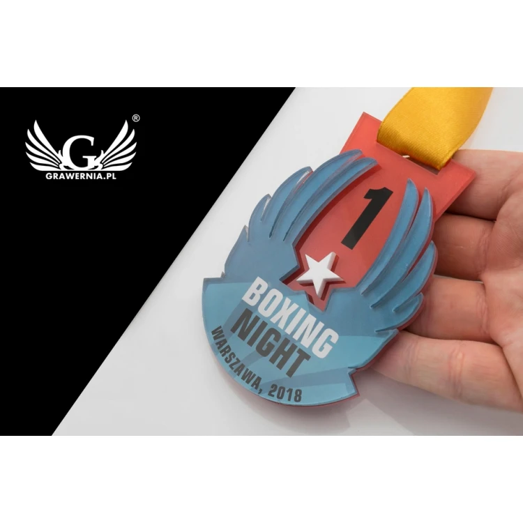Medal Premium - Boxing - wymiary: 67x96mm  - MGR072