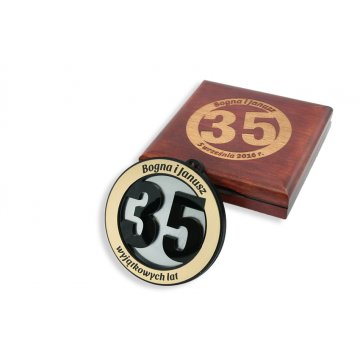 Medal na rocznicę ślubu - średnica 82mm