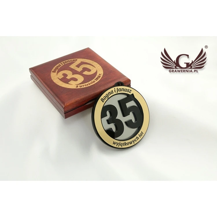 Medal na rocznicę ślubu - średnica 82mm