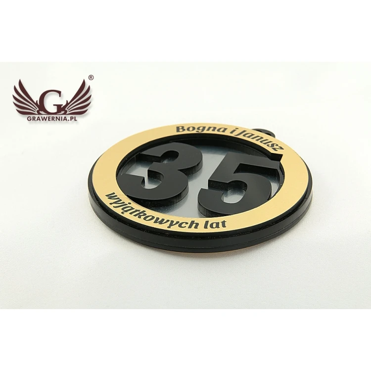 Medal na rocznicę ślubu - średnica 82mm