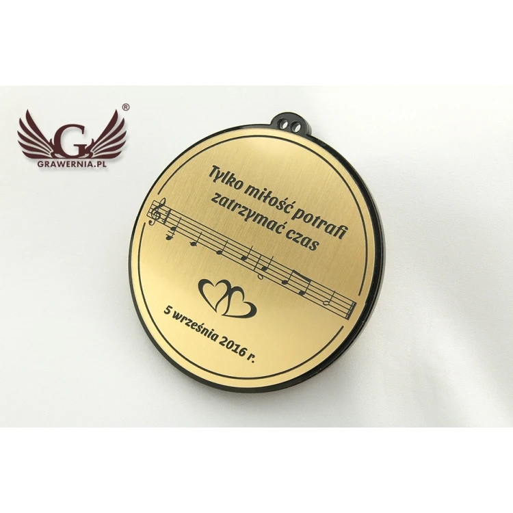 Medal na rocznicę ślubu - średnica 82mm