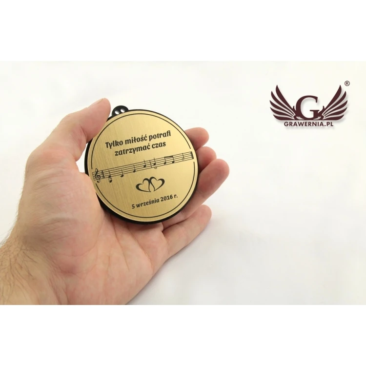 Medal na rocznicę ślubu - średnica 82mm