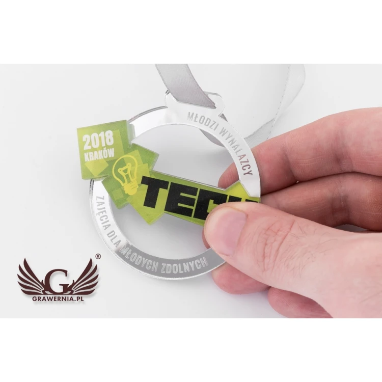 Medal Premium - Geniusz - wymiary: 68x65mm - MGR077