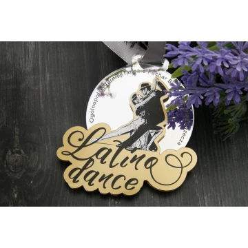 Medal Premium - Latina dance - wymiary: 76x75mm - druk UV - MGR065