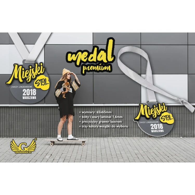 Medal Premium - Punk - wymiary: 65x65mm - MGR074