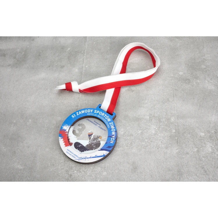 Medal Premium - Ski 2 - wymiary: 90x90mm - MGR087