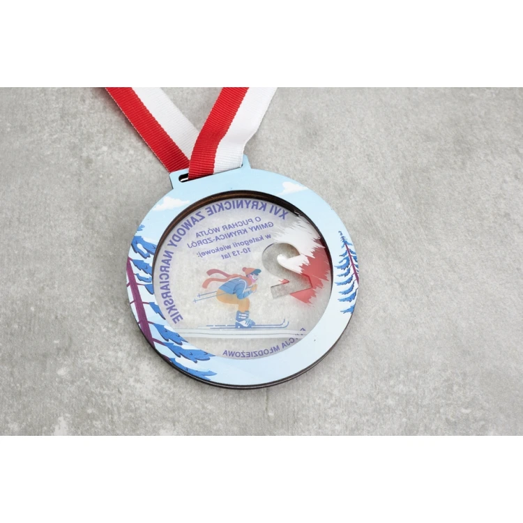 Medal Premium - Ski 3 - wymiary: 90x90mm - MGR088