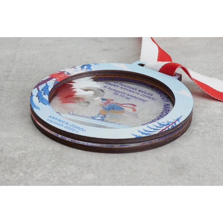 Medal Premium - Ski 3 - wymiary: 90x90mm - MGR088