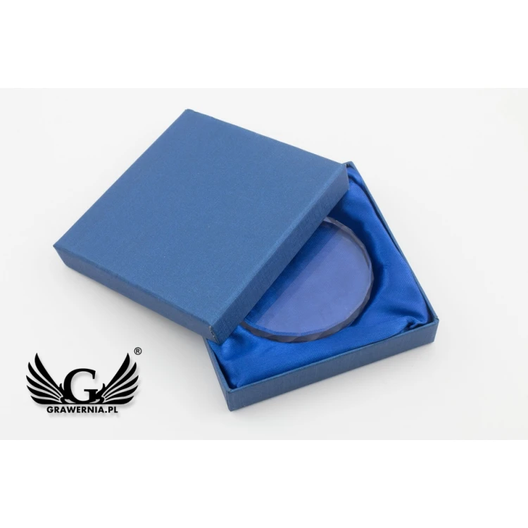 Medal szklany Elite z kolorowym drukiem UV z etui - MGR084