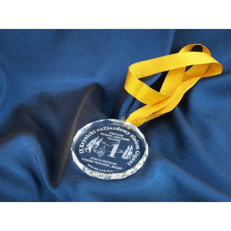 Medal szklany Elite z grawerem + etui