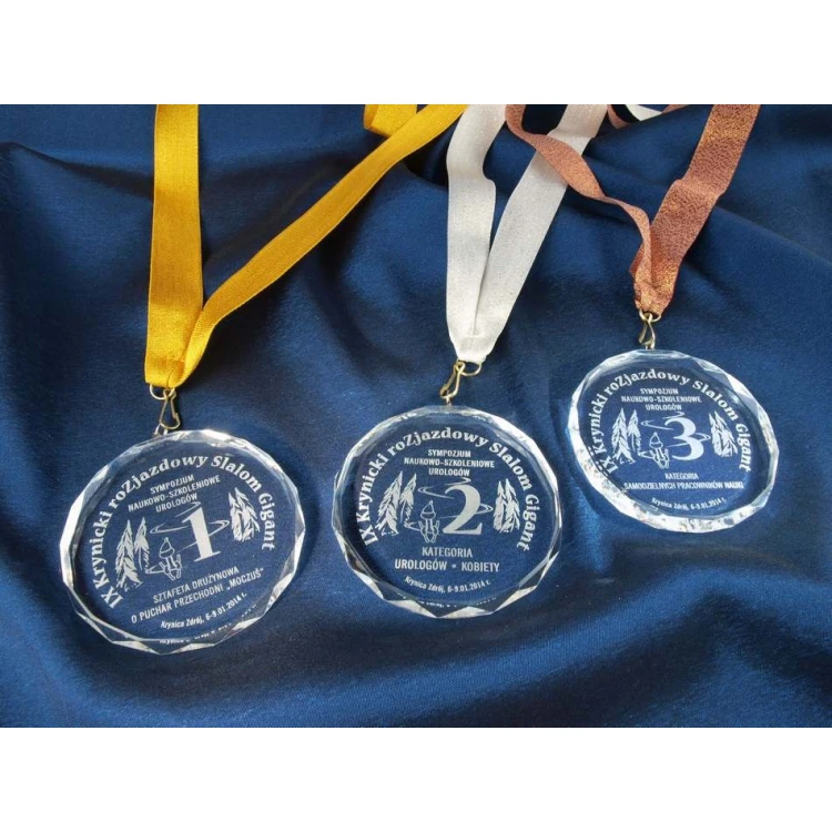Medal szklany Elite z grawerem + etui