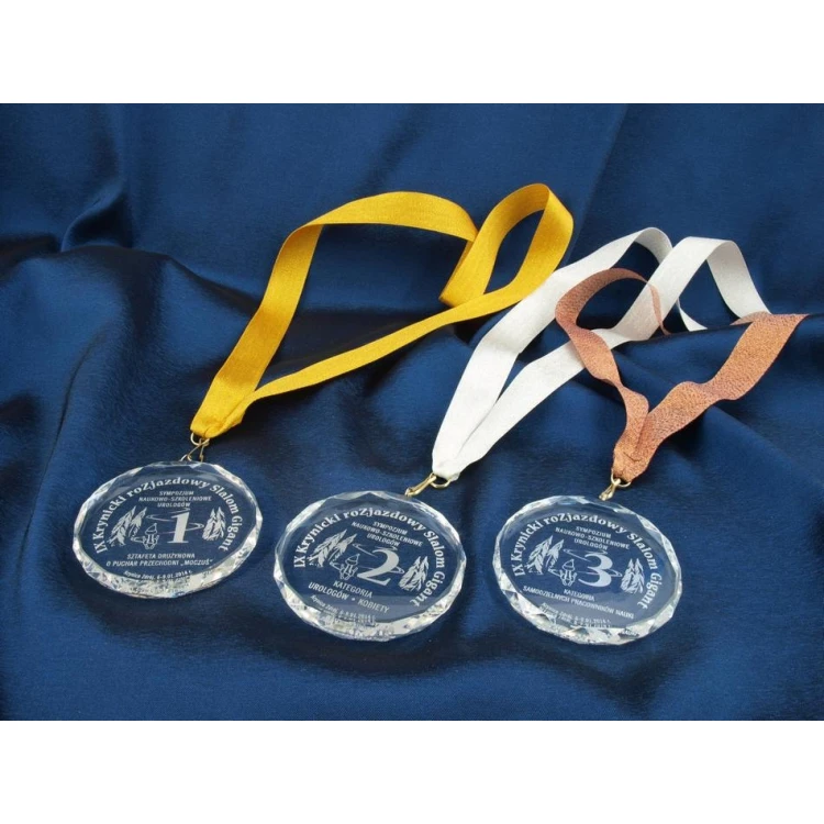 Medal szklany Elite z grawerem + etui