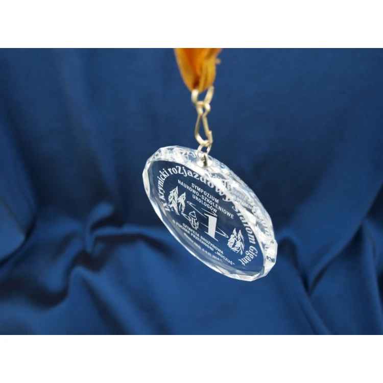 Medal szklany Elite z grawerem + etui
