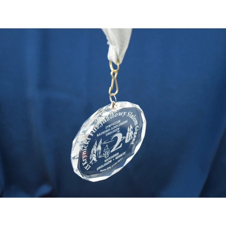 Medal szklany Elite z grawerem + etui