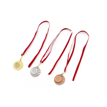 Medal trzy kolory ze wstążką - średnica 50mm - ME006