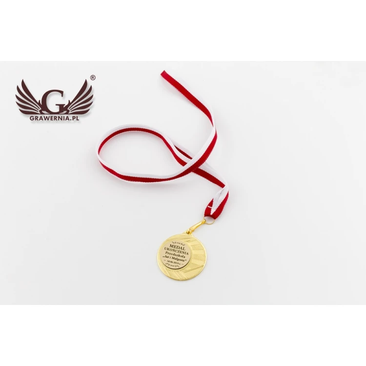 Medal trzy kolory ze wstążką - średnica 50mm - ME006