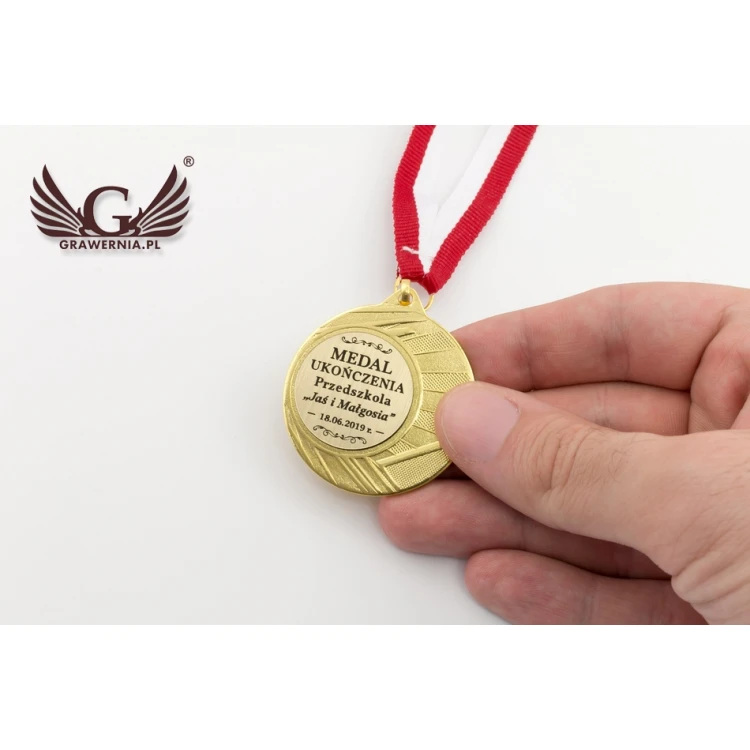 Medal trzy kolory ze wstążką - średnica 50mm - ME006