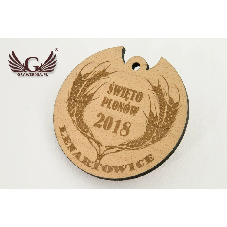 Medal w drewnianej kasetce na każdą okazję - średnica 90mm
