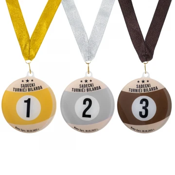Medal z plexi z nadrukiem UV - wymiary: 90x100mm - MGR096
