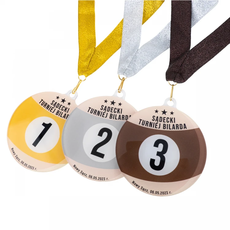 Medal z plexi z nadrukiem UV - wymiary: 90x100mm - MGR096