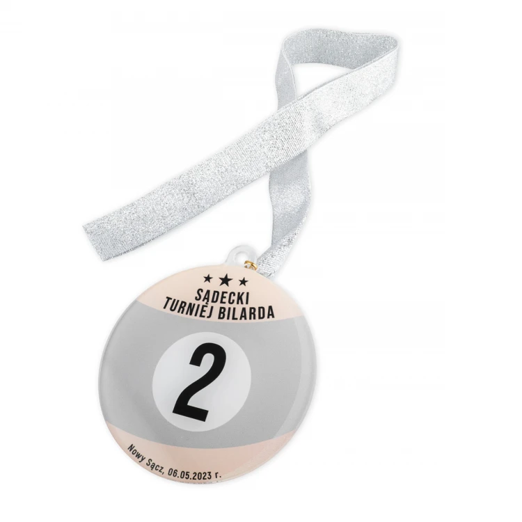 Medal z plexi z nadrukiem UV - wymiary: 90x100mm - MGR096