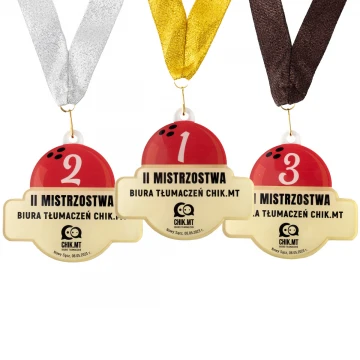 Medal z plexi z nadrukiem UV - wymiary: 89x84mm - MGR097