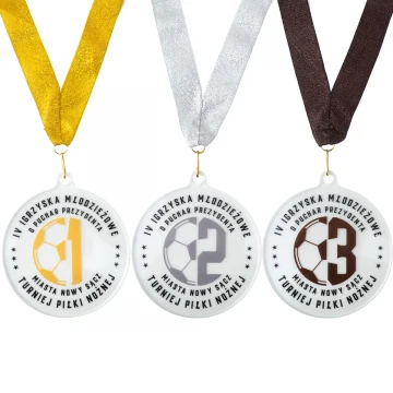 Medal z plexi z nadrukiem UV - wymiary: 90x100mm - MGR102