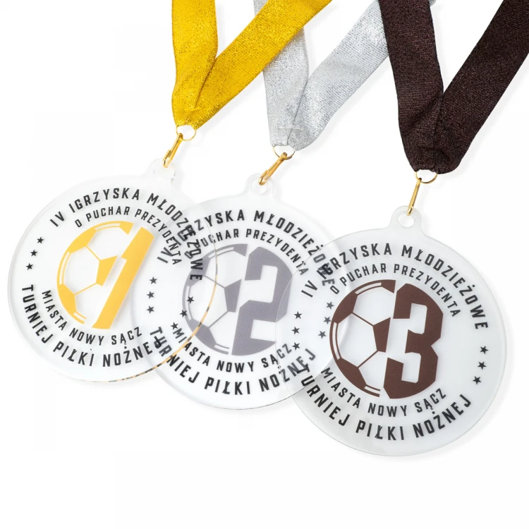 Medal z plexi z nadrukiem UV - wymiary: 90x100mm - MGR102
