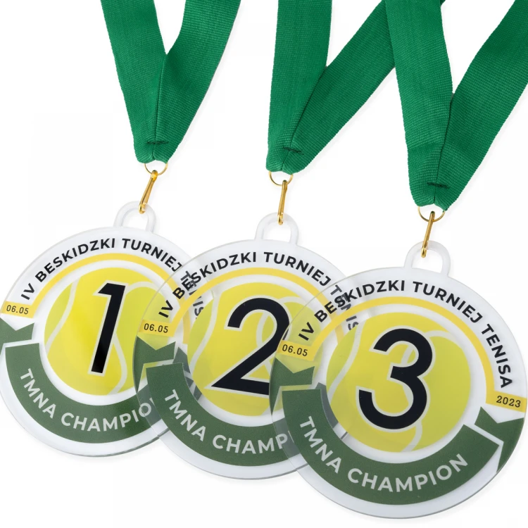 Medal z plexi z nadrukiem UV - wymiary: 90x100mm - MGR104