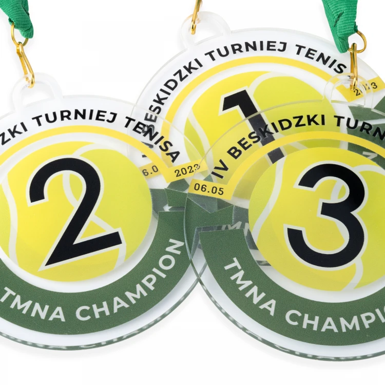 Medal z plexi z nadrukiem UV - wymiary: 90x100mm - MGR104