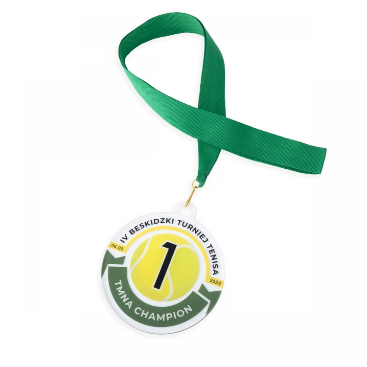 Medal z plexi z nadrukiem UV - wymiary: 90x100mm - MGR104