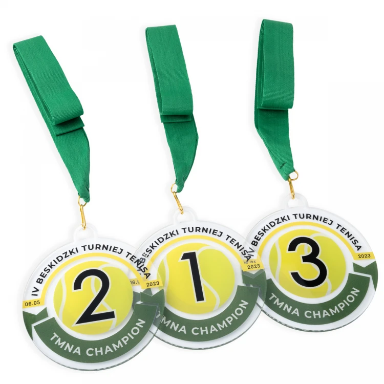 Medal z plexi z nadrukiem UV - wymiary: 90x100mm - MGR104