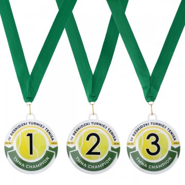 Medal z plexi z nadrukiem UV - wymiary: 90x100mm - MGR104