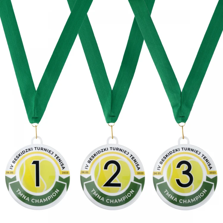 Medal z plexi z nadrukiem UV - wymiary: 90x100mm - MGR104