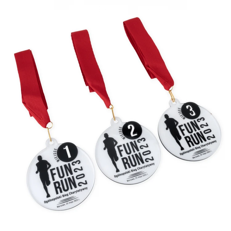 Medal z plexi z nadrukiem UV - wymiary: 80x90mm - MGR100