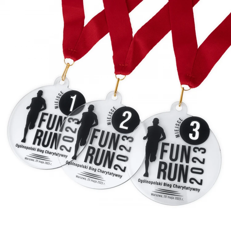 Medal z plexi z nadrukiem UV - wymiary: 80x90mm - MGR100