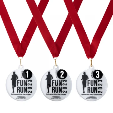 Medal z plexi z nadrukiem UV - wymiary: 80x90mm - MGR100