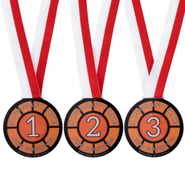 Medal z plexi z nadrukiem UV - wymiary: 70x73mm - MGR0102