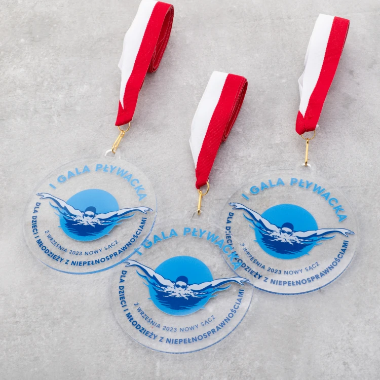 Medal z plexi z nadrukiem UV - wymiary: 90x100mm - MGR106