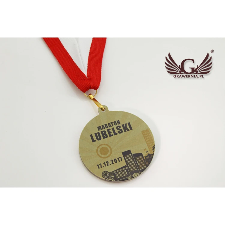 Medale metalowe z dowolną grafiką - cyfrowy druk UV - średnica 50mm - MGR020