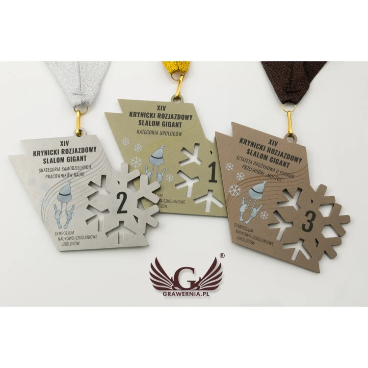 Medale metalowe z dowolną grafiką - cyfrowy druk UV -  wym:100x44mm - MGR073 