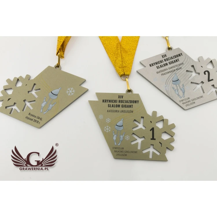Medale metalowe z dowolną grafiką - cyfrowy druk UV -  wym:100x44mm - MGR073 