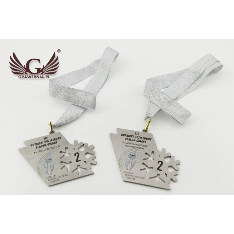 Medale metalowe z dowolną grafiką - cyfrowy druk UV -  wym:100x44mm - MGR073 