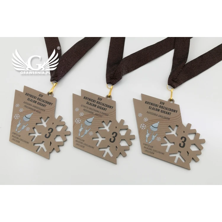 Medale metalowe z dowolną grafiką - cyfrowy druk UV -  wym:100x44mm - MGR073 