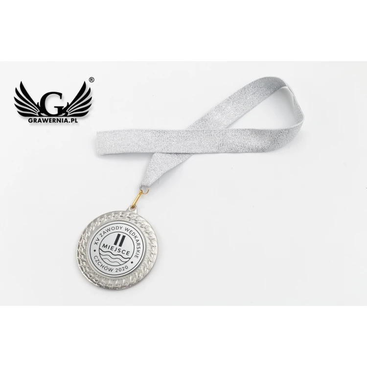 Medale metalowe z grawerowanym emblematem - średnica 70mm - MMC2072