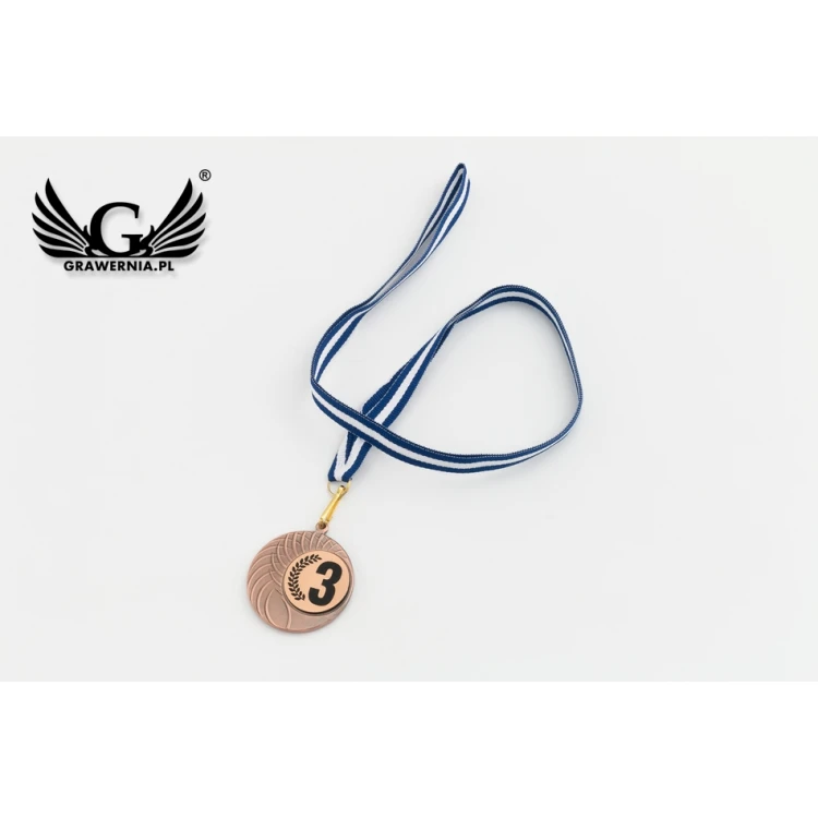 Medale metalowe z grawerowanym emblematem - średnica 40mm - MMC1040