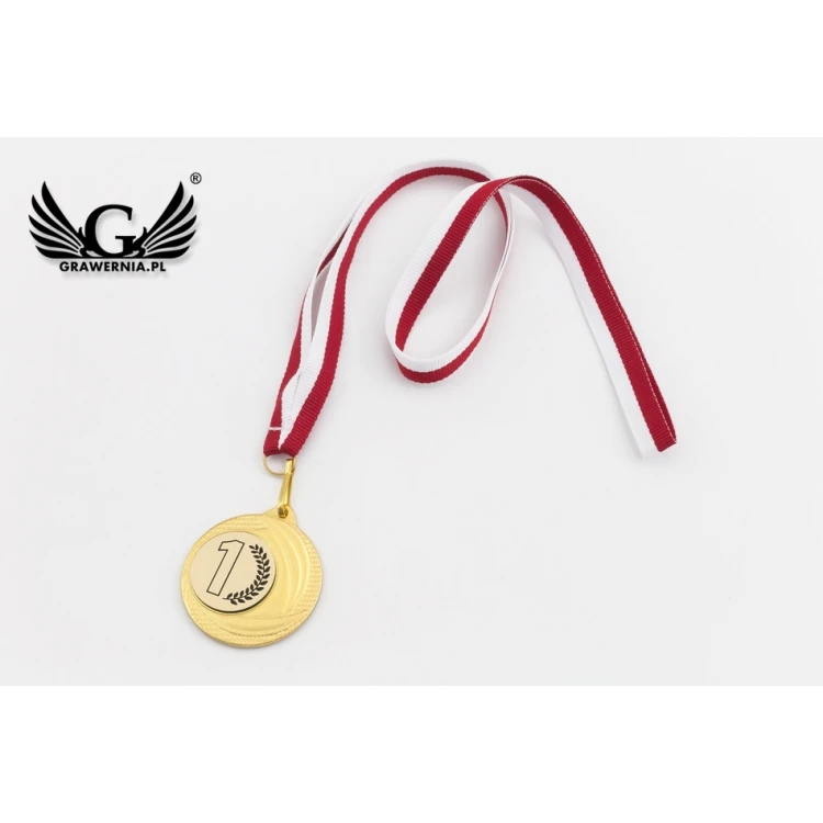 Medale metalowe z grawerowanym emblematem - średnica 40mm - MMC9040