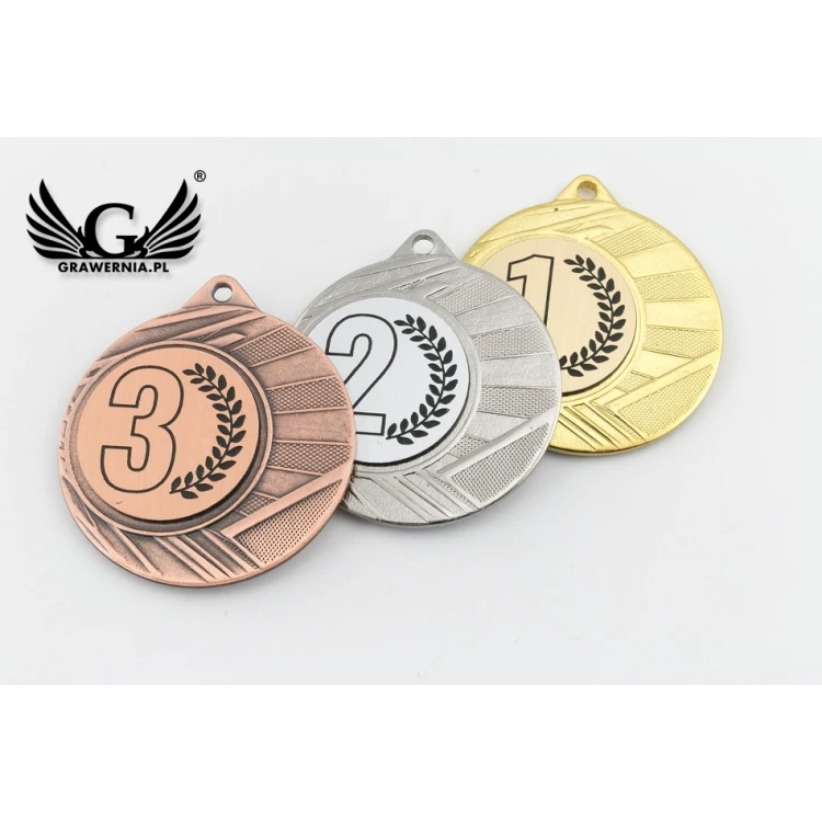 Medale metalowe z grawerowanym emblematem - średnica 40mm - ME0040