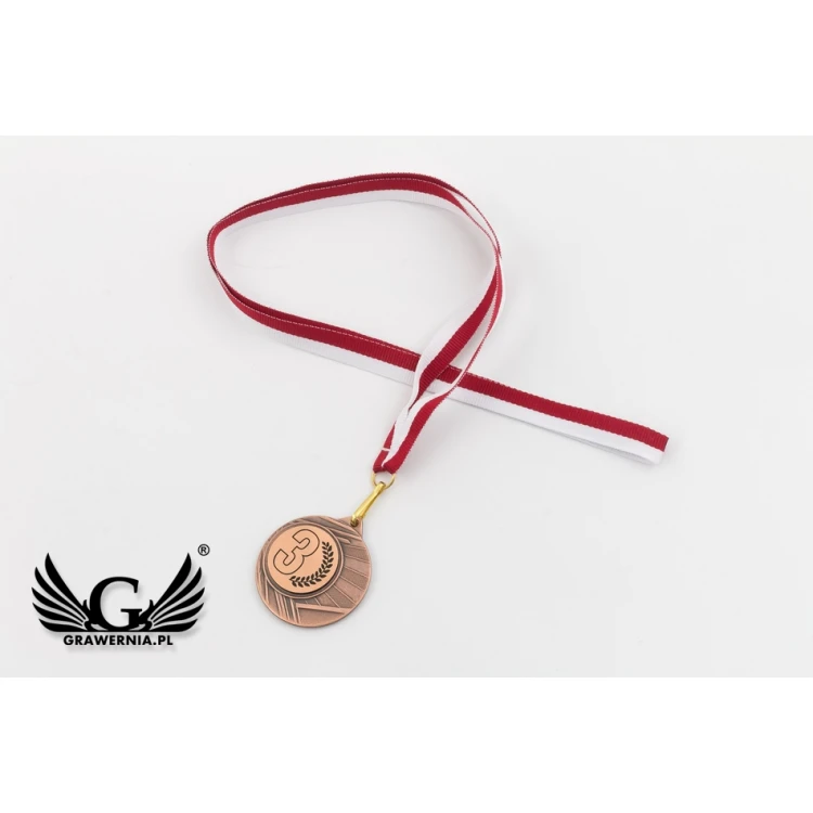 Medale metalowe z grawerowanym emblematem - średnica 40mm - ME0040