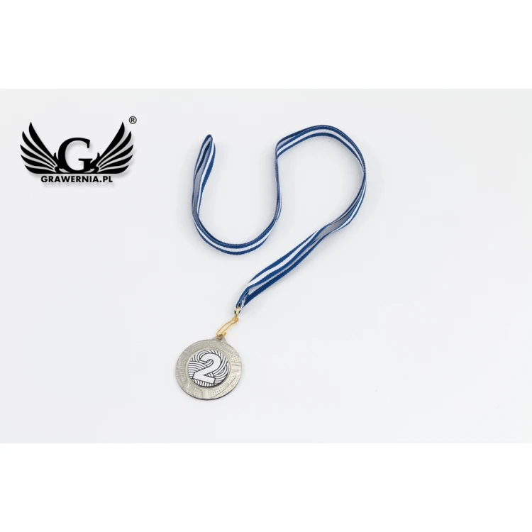 Medale metalowe z grawerowanym emblematem - średnica 40mm - ME0140